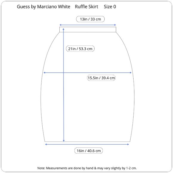 SOLD | 🔥SALE🔥 Guess by Marciano Ruffled White Pencil Skirt - Picture 16 of 16